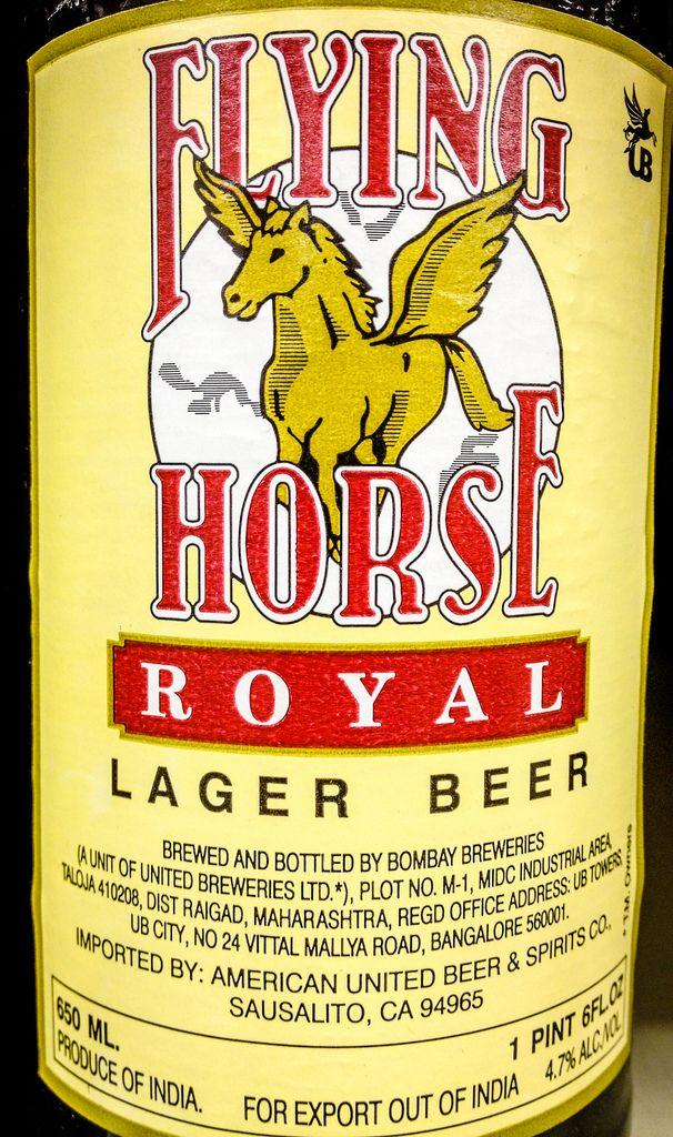 Flying Horse Beer Logo - Flying Horse Royal Lager Beer Breweries Bangalore