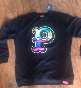 Pink Dolphin Logo - PINK DOLPHIN P LOGO CREW NECK SWEATSHIRT IN BLACK SIZE XXL 2XL!!! | eBay