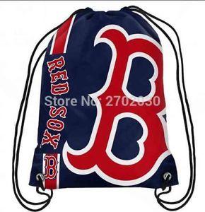 Boston Baseball Logo - Boston Red Sox Baseball Logo Drawstring Bags Men Sports Backpack
