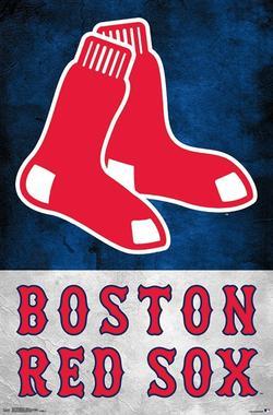 Boston Baseball Logo - Boston Red Sox Logo Theme Art Posters – Sports Poster Warehouse