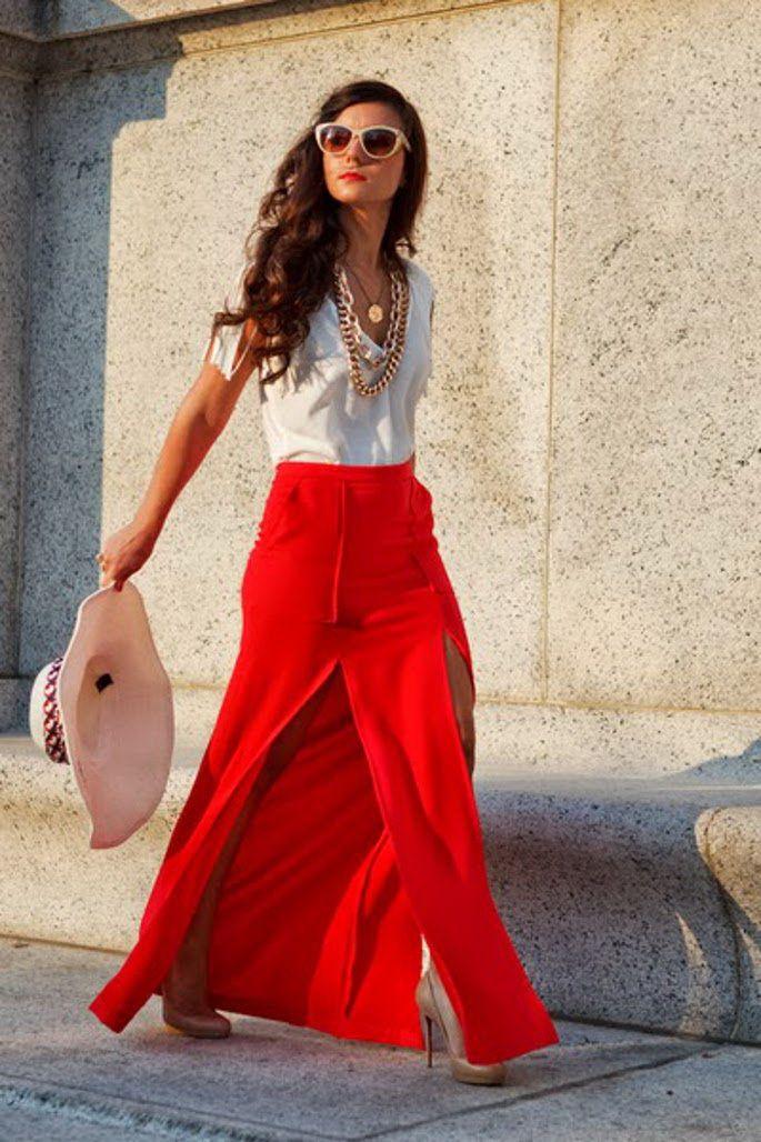 Red and White Fashion Logo - How To Mix & Combine White With Red Outfits 2019