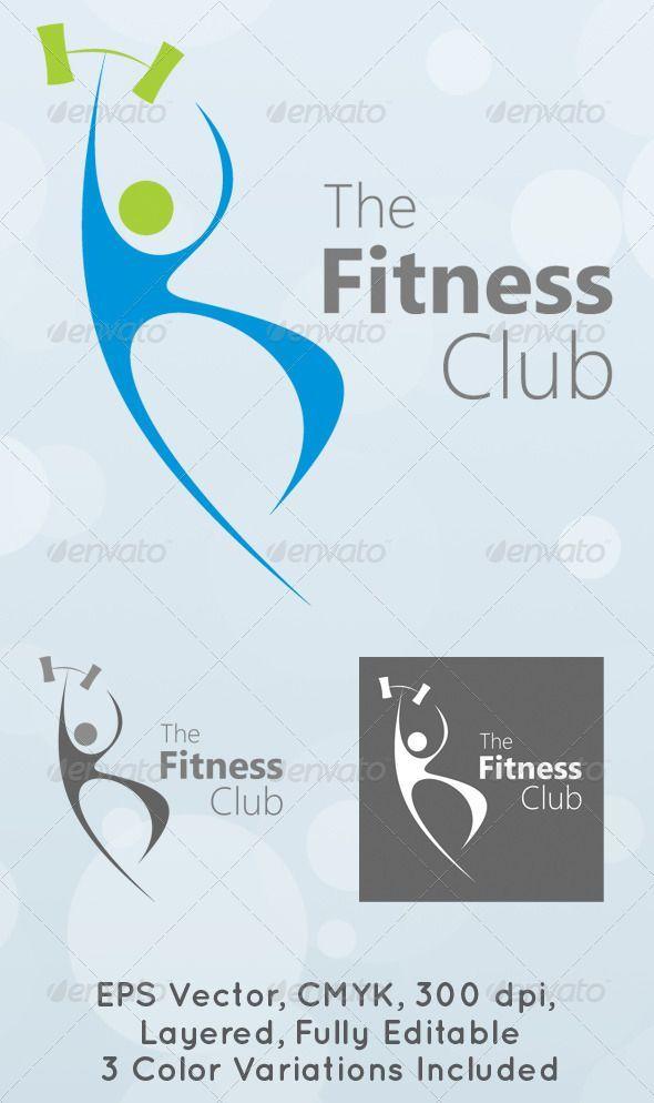 Fitness Club Logo - The Fitness Club Logo Template #GraphicRiver Simple, clean