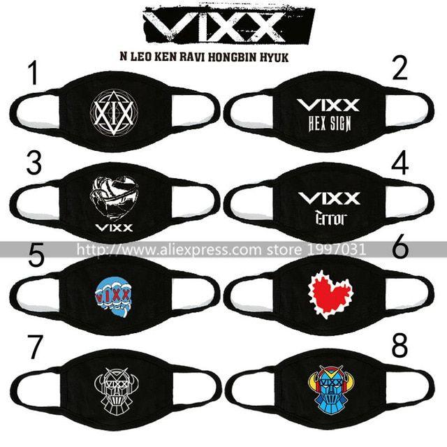 VIXX Logo - KPOP VIXX SUPER HERO LOGO Ravi N Leo Ken Hyuk Hongbin Mouth Mask-in ...
