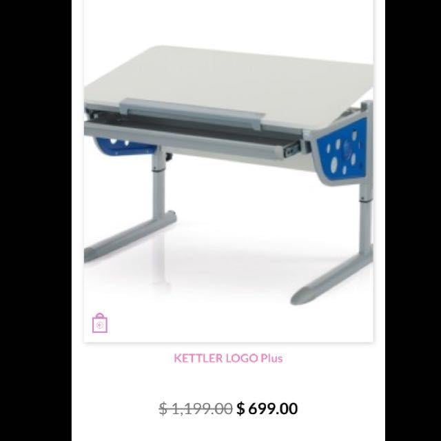 Kettler Logo - Ergonometric Desk - Kettler Logo Plus, Babies & Kids on Carousell