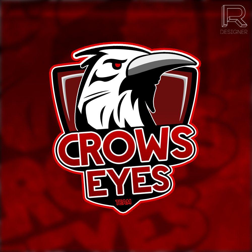 Crow Sports Logo - Design Step - CROW EYES - mod 1