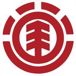 Red Tree Logo - Element Tree Icon Logo Sticker - Red II For Sale at Surfboards.com ...