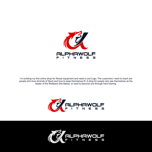 Cool Wolf Pack Logo - Design an awesome wolf Logo for a fitness shop | Logo design contest