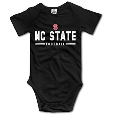 Cool Wolf Pack Logo - NC State Wolfpack Team Wordmark Cool Logo Cool Baby Bodysuit - Black ...