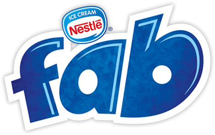 Nestle Ice Cream Logo - fab, the nation's number one ice lolly for 50 years!