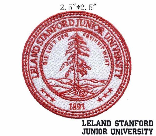Red Tree Logo - Leland Stanford Junior University Seal 2.5 wide embroidery patch