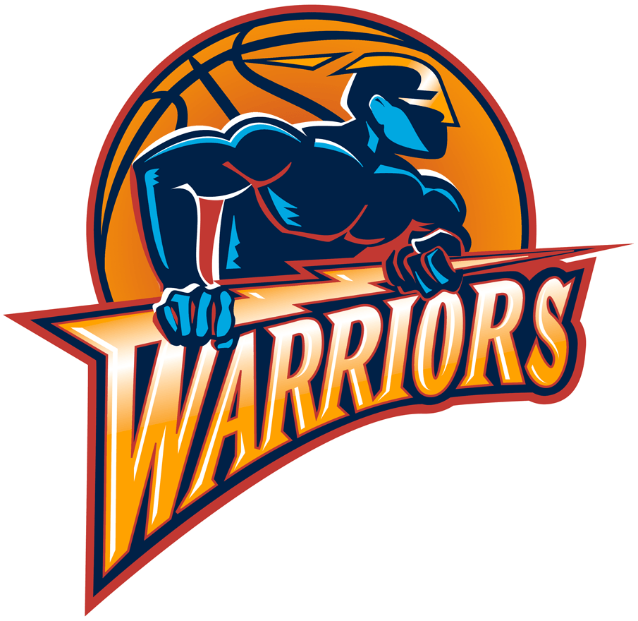 Lightning Bolt Sport Logo - Golden State Warriors Primary Logo - National Basketball Association ...