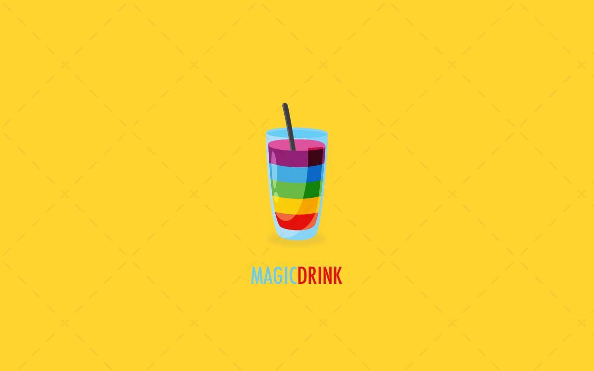 Drink Logo - Creative Colourful Magic Drink Logo