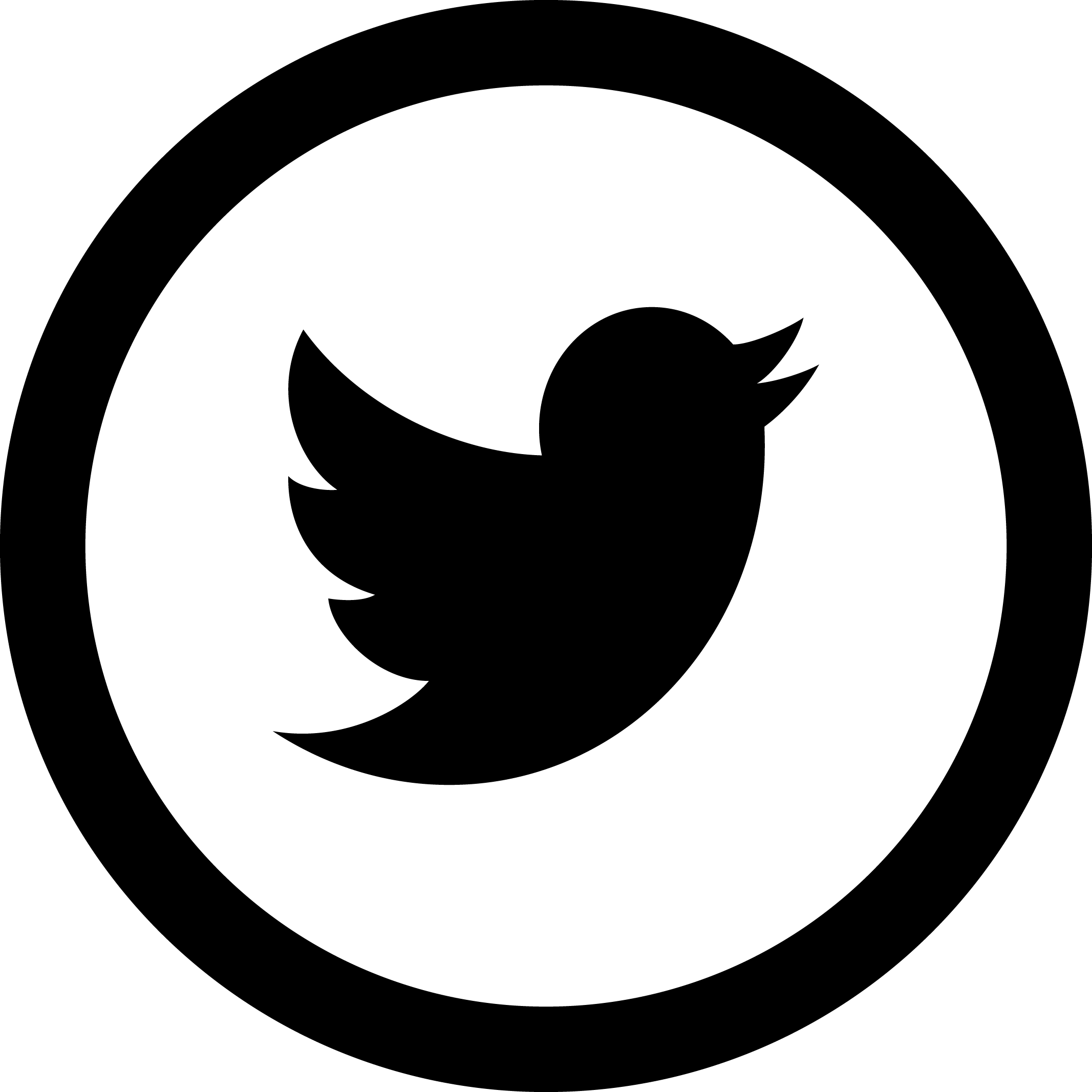 Black Twitter Logo - Twitter Icon In Black Circle transparent PNG - StickPNG