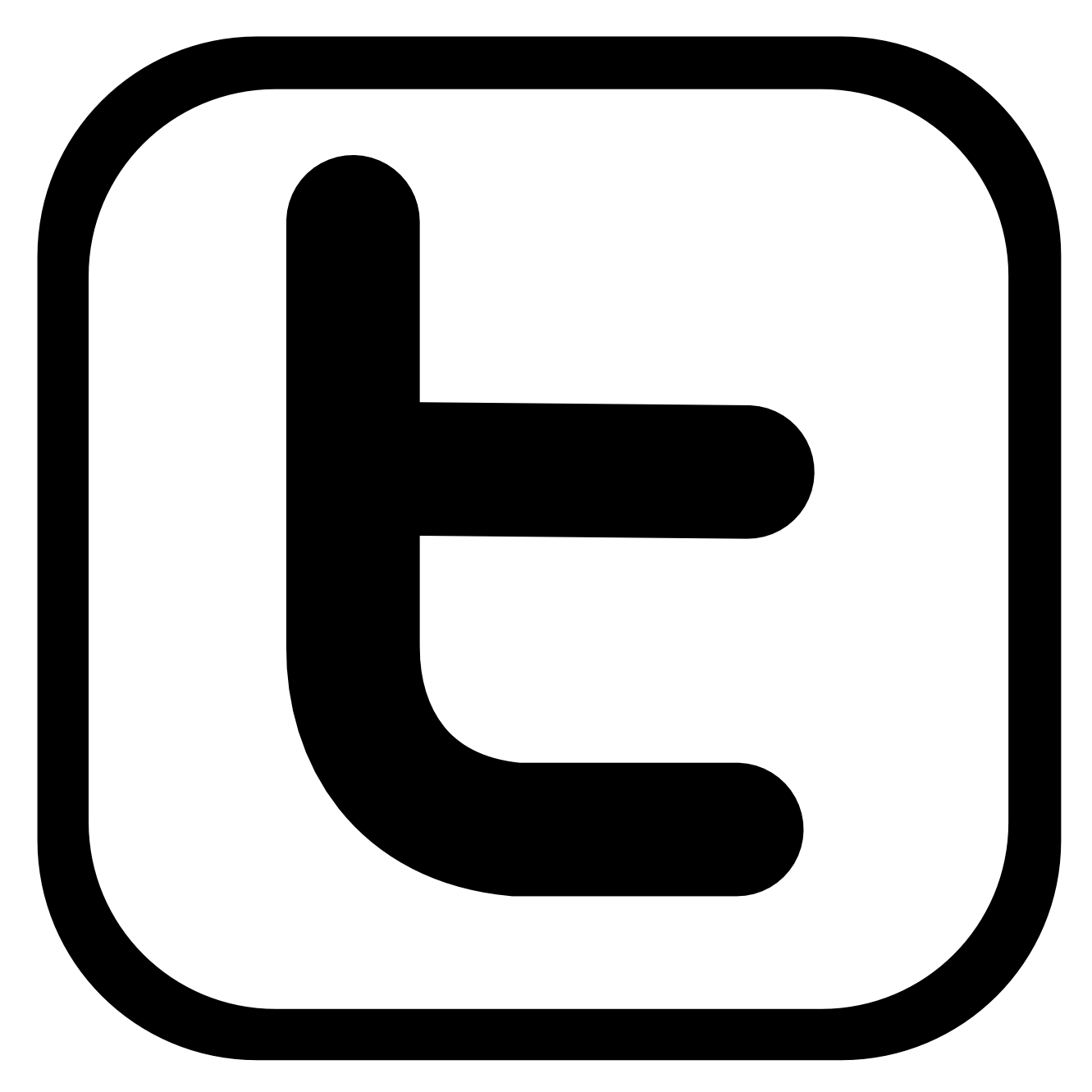 Black Twitter Logo - Free Twitter Black And White Icon 217941. Download Twitter Black