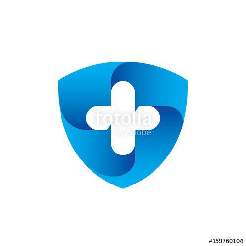 Medical Shield Logo - Blue Shield Cross Medical Logo Stock Image And Royalty Free Vector