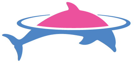 Pink Swimming Logo - AZ Pool Cleaners | Pool Service | Pink Dolphin Pool Care