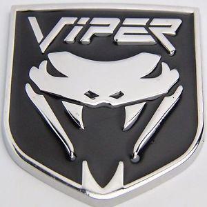 New Viper Logo - New Black Snake Viper Emblem Fangs Front Hood Grille Badge Decal For ...