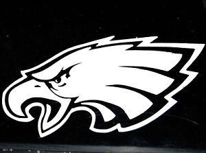 Black and White Eagle Football Logo - Philadelphia Eagles NFL Football Logo Vinyl Decal Sticker 77126 | eBay
