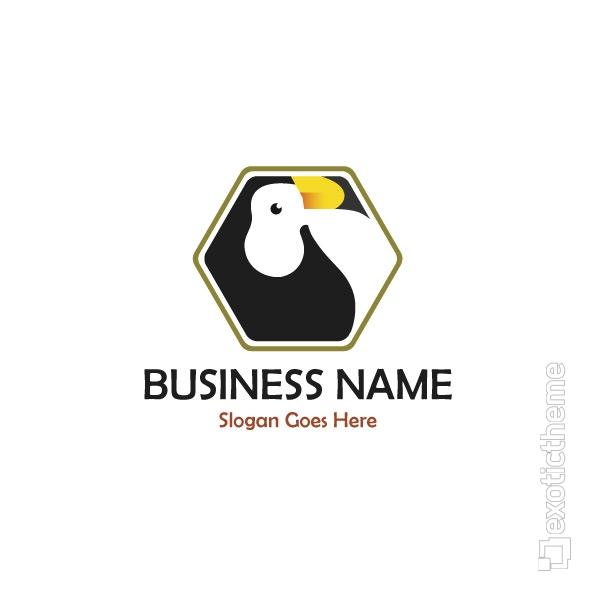 Black and Yellow Bird Logo - Toucan Bird Logo