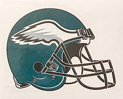 Eagles Helmet Logo - Amazon.com: aa g 4 Pack Philadelphia Eagles Die Cut Stickers NFL ...