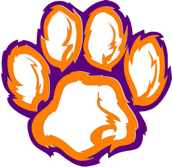 Tiger Paw Logo - Free Clemson Tiger Paw Stencil, Download Free Clip Art, Free Clip ...