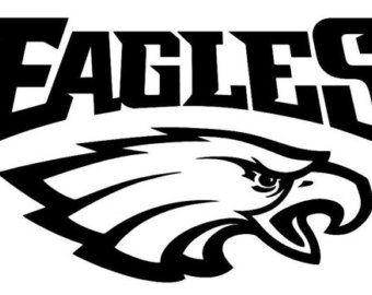 Eagles Football Logo - Philadelphia Eagles NFL logo football sticker wall decal 084 | Etsy