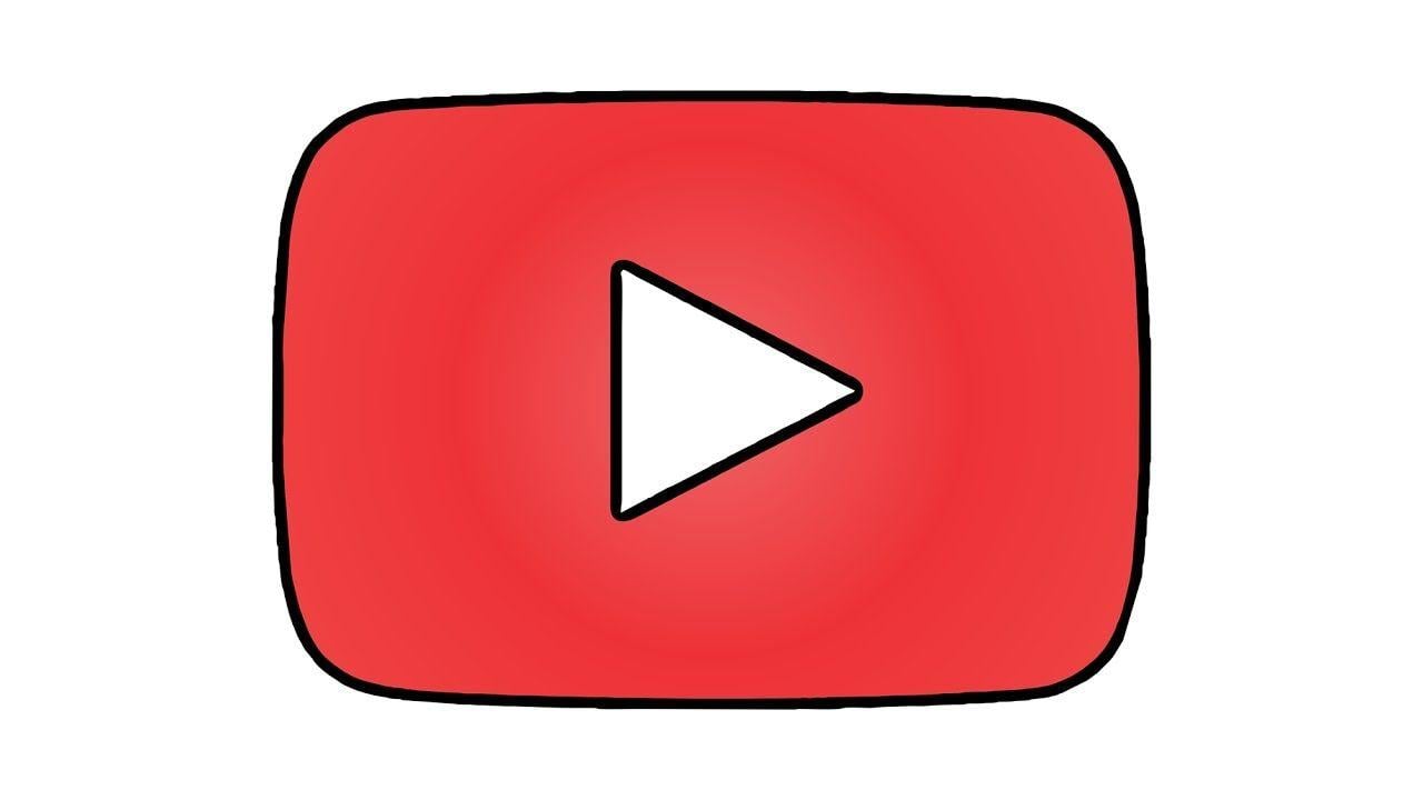 Youutbe Logo - Como desenhar o símbolo do YouTube (emblema, escudo) - How to Draw ...