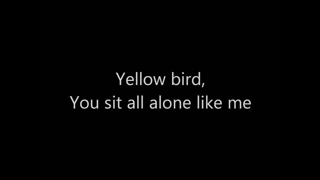 Black and Yellow Bird Logo - Yellow Bird -Lyrics