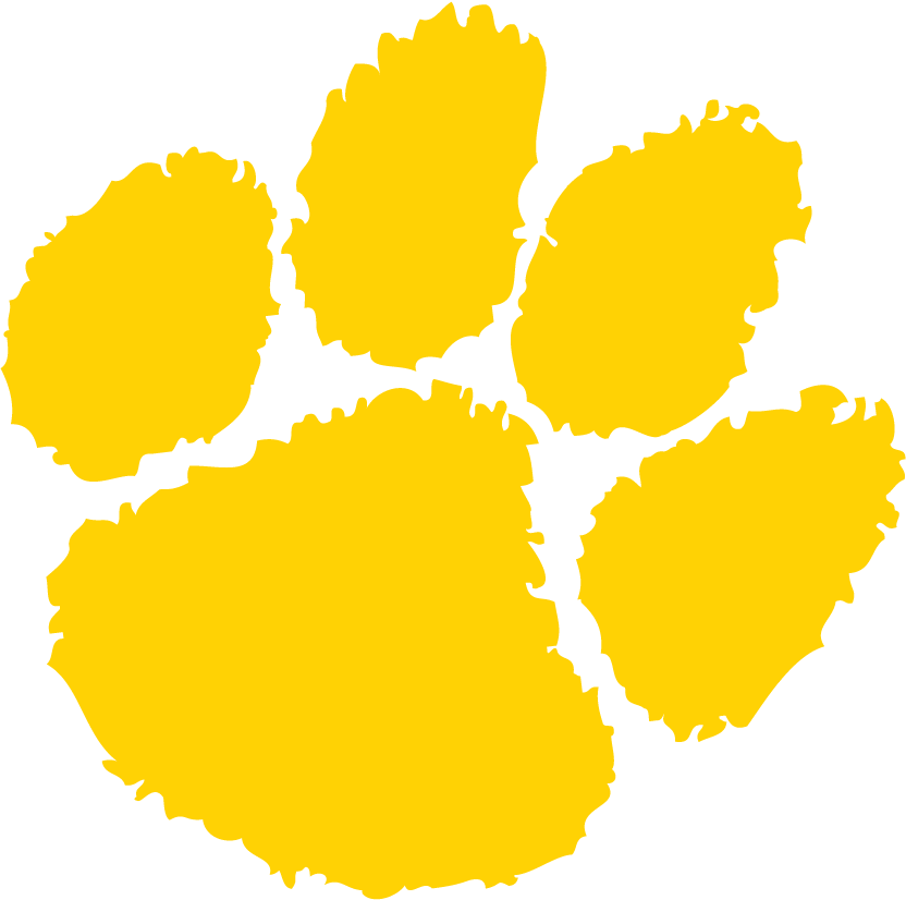 Tiger Paw Logo - Yellow Tiger Paw Logo free image