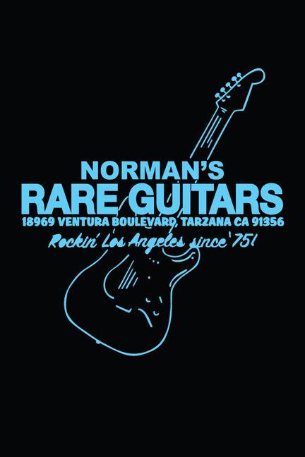 Famous Black and Blue Logo - Sarah Marshall Black T-Shirt in Baby Blue Logo - Norman's Rare Guitars