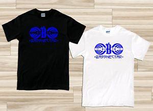 Famous Blue and White Logo - Bassnectar B Blue Logo American Famous DJ Men's Black White T-Shirt ...