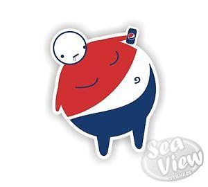 Drink Logo - Pepsi Man Brand Drink Logo Beverage Car Van Sticker Stickers Decal