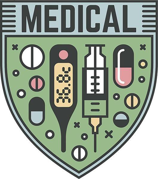 Medical Shield Logo - Cool Cute Health Care Services Cartoon Logo Icon Art