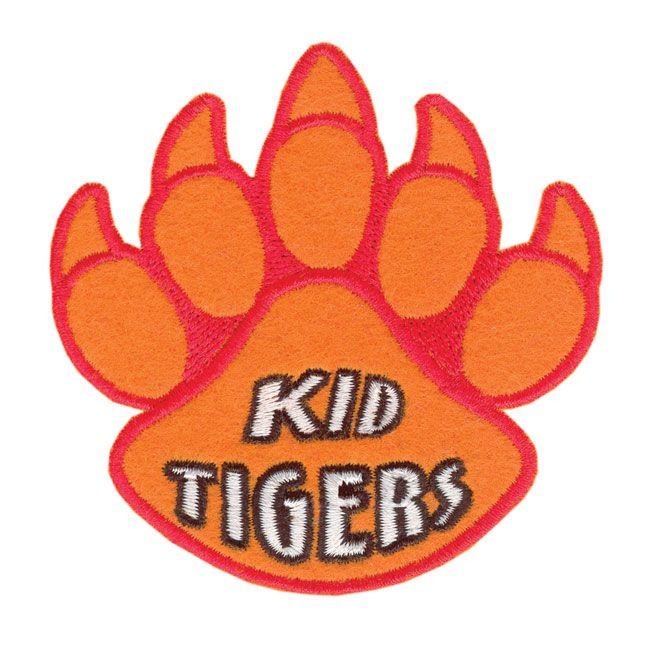 Tiger Paw Logo - Kid Tiger Paw Print Patch