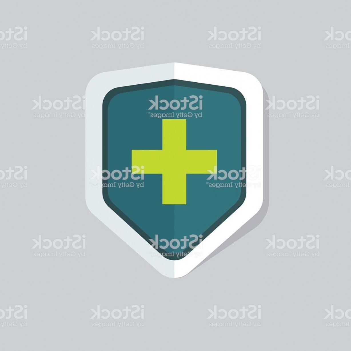 Medical Shield Logo - Medical Shield Vector Icon Isolated Green Cross Gm | LaztTweet