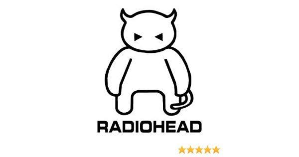 Black and Yellow Bird Logo - Amazon.com: Radiohead Logo Decal Sticker, H 6 By L 6 Inches, White ...