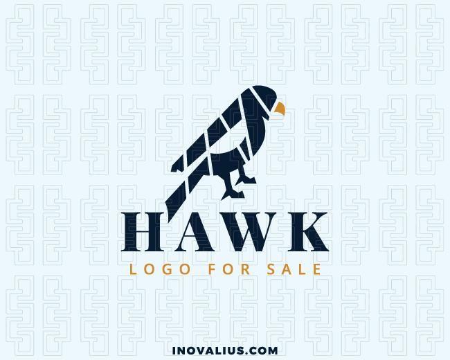 Black and Yellow Bird Logo - Hawk Logo Template For Sale | Inovalius
