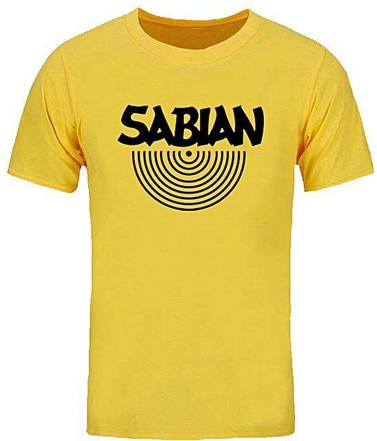 Sabian T-Shirt Logo - Fashion New Sabian T Shirt Men New Printed Short Sleeve Cotton The ...