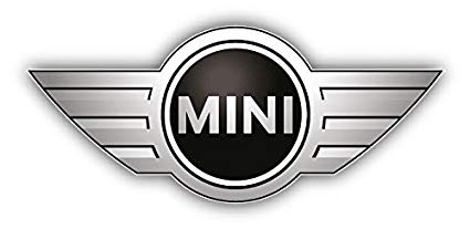 Mini Cooper Car Logo - Mini Cooper Logo Auto Silver Car Bumper Sticker Decal 6'' x 3 ...