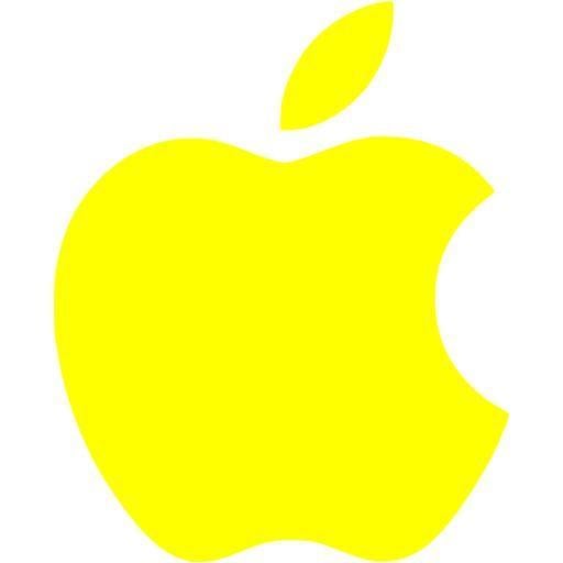Yellow Apple Logo - Yellow apple icon - Free yellow site logo icons