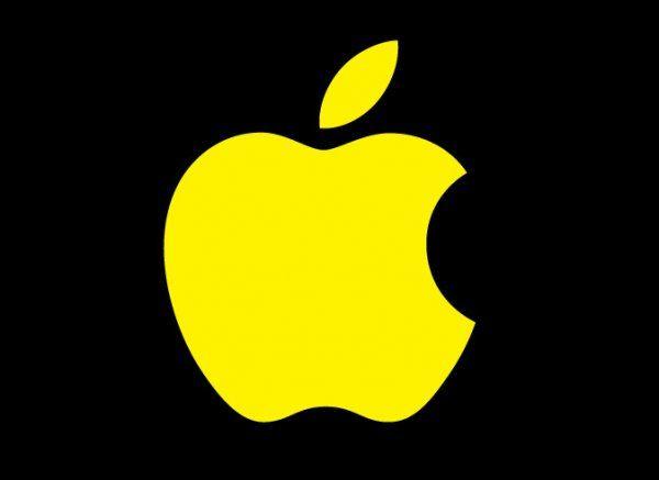 Yellow Apple Logo LogoDix