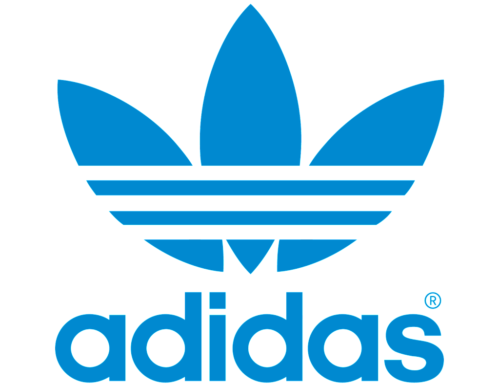 Blue Adidas Logo - Old blue flower adidas Logo PNG Image. Free transparent