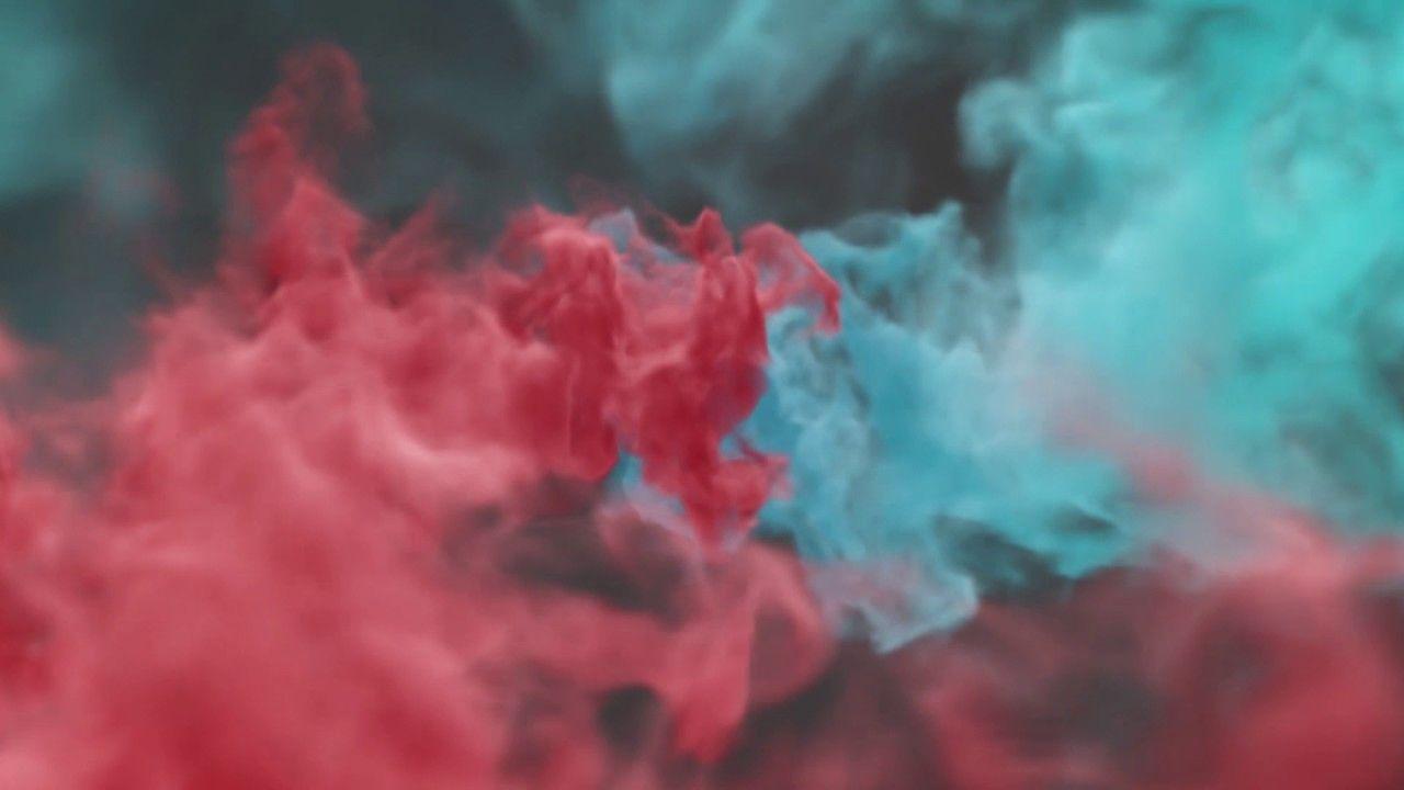 Red Smoke Logo - Colorful Smoke Reveal Logo Video Intro Animation