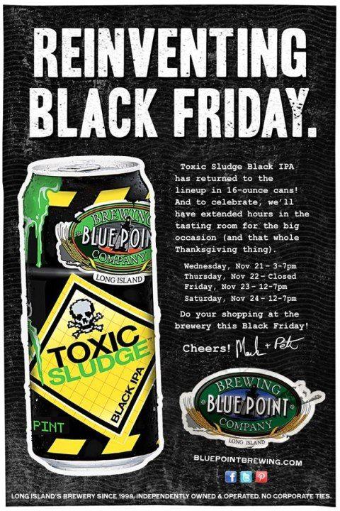 Blue and Black Toxic Logo - Blue Point Toxic Sludge Returns in Tallboys Street Journal