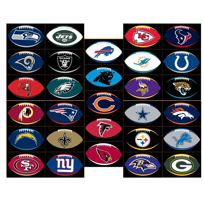NFL Logo - NFL Football Stickers | A&A Global Industries