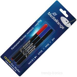 Blue and Black Toxic Logo - Permanent Marker Pens For Labelling CD DVD - Non Toxic 1.0mm - Black ...