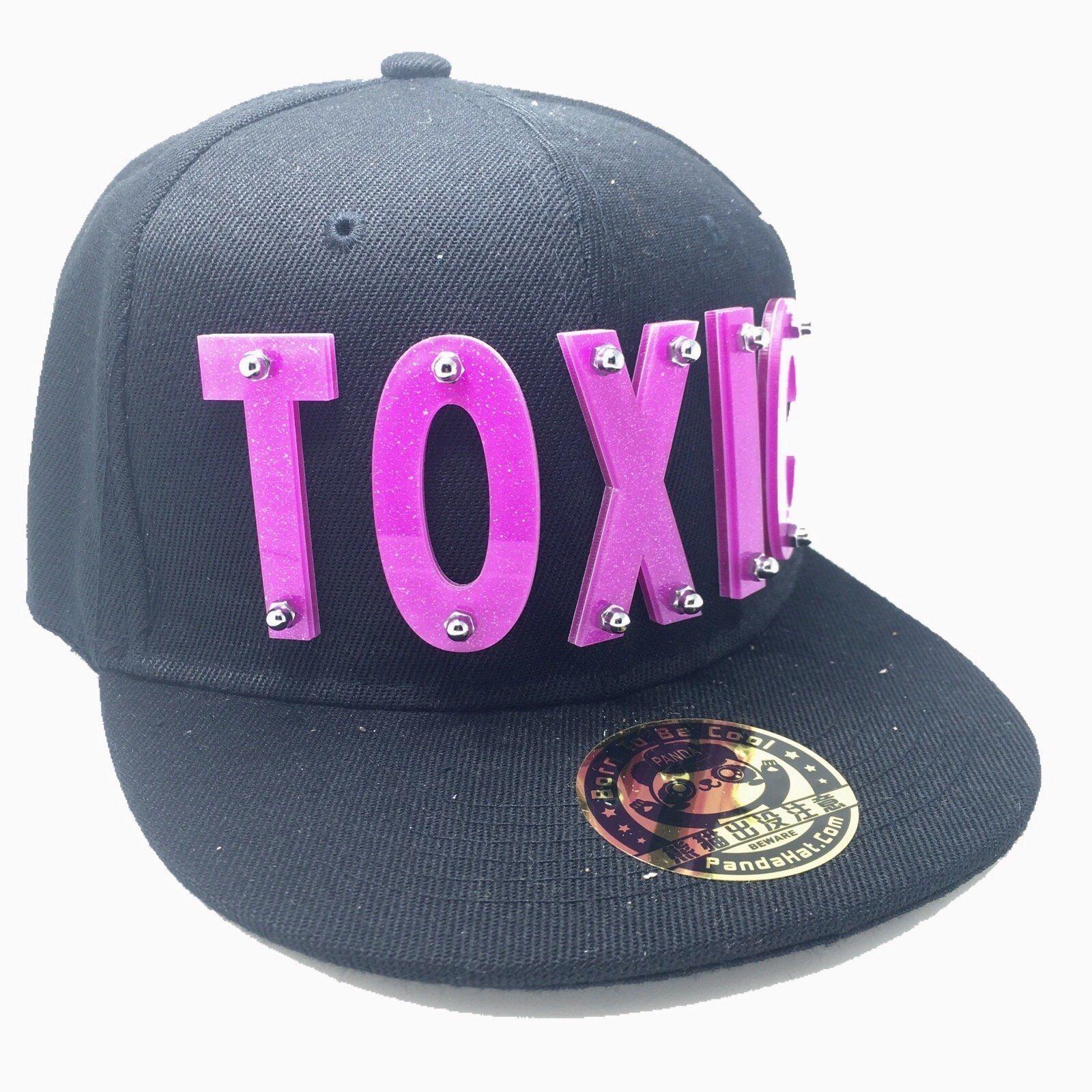 Blue and Black Toxic Logo - TOXIC HAT IN BLACK - Pandahat