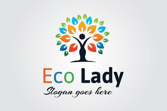 Colorful Tree Logo - Colorful Woman Tree Logo ~ Logo Templates ~ Creative Market