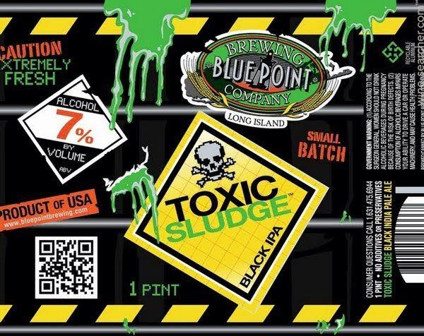 Blue and Black Toxic Logo - Blue Point Brewing Co. Toxic Sludge Black IPA. prices, stores