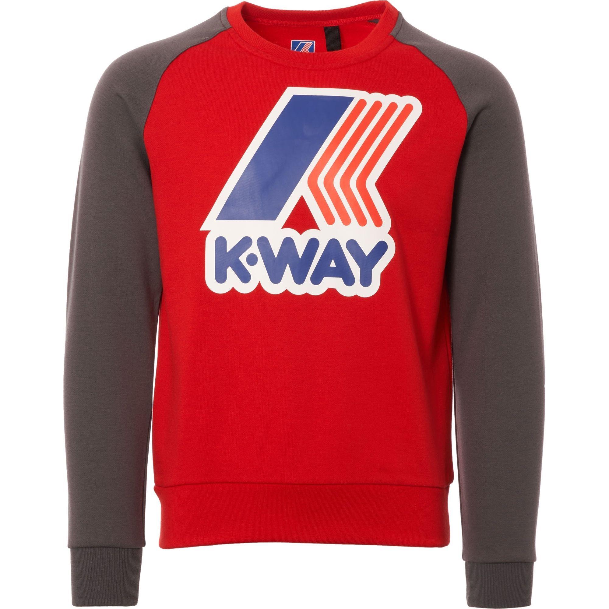 Red Smoke Logo - K-Way Floyd Sweatshirt - Red Smoke